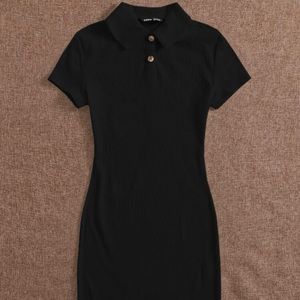 Black bodycon mini dress